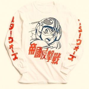 Star Wars Kanji Long Sleeve White T-shirt